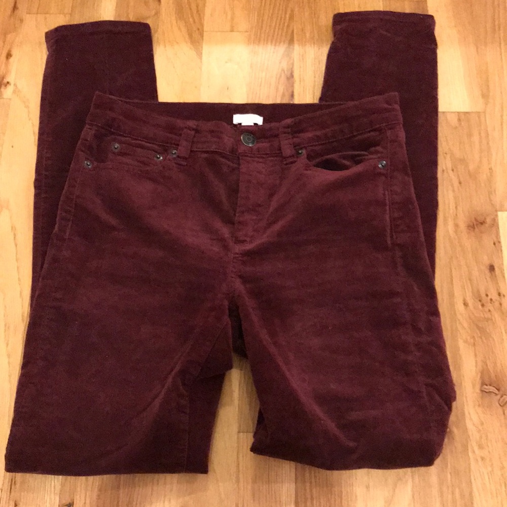 Burgundy Corduroy Jeans